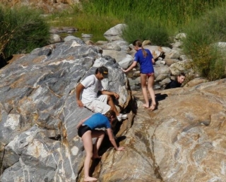 Hiking por el gran cañon